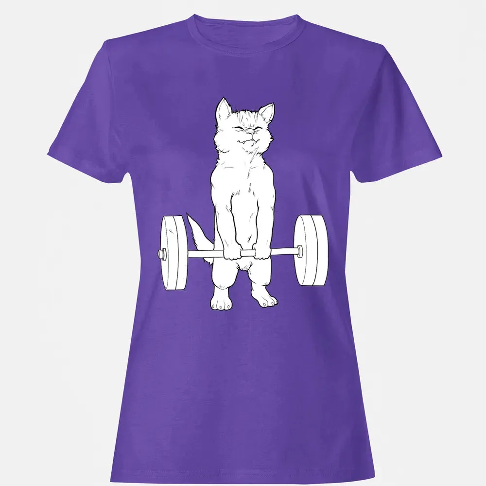 Cat Deadlift Powerlifting Women's T-shirt - 12