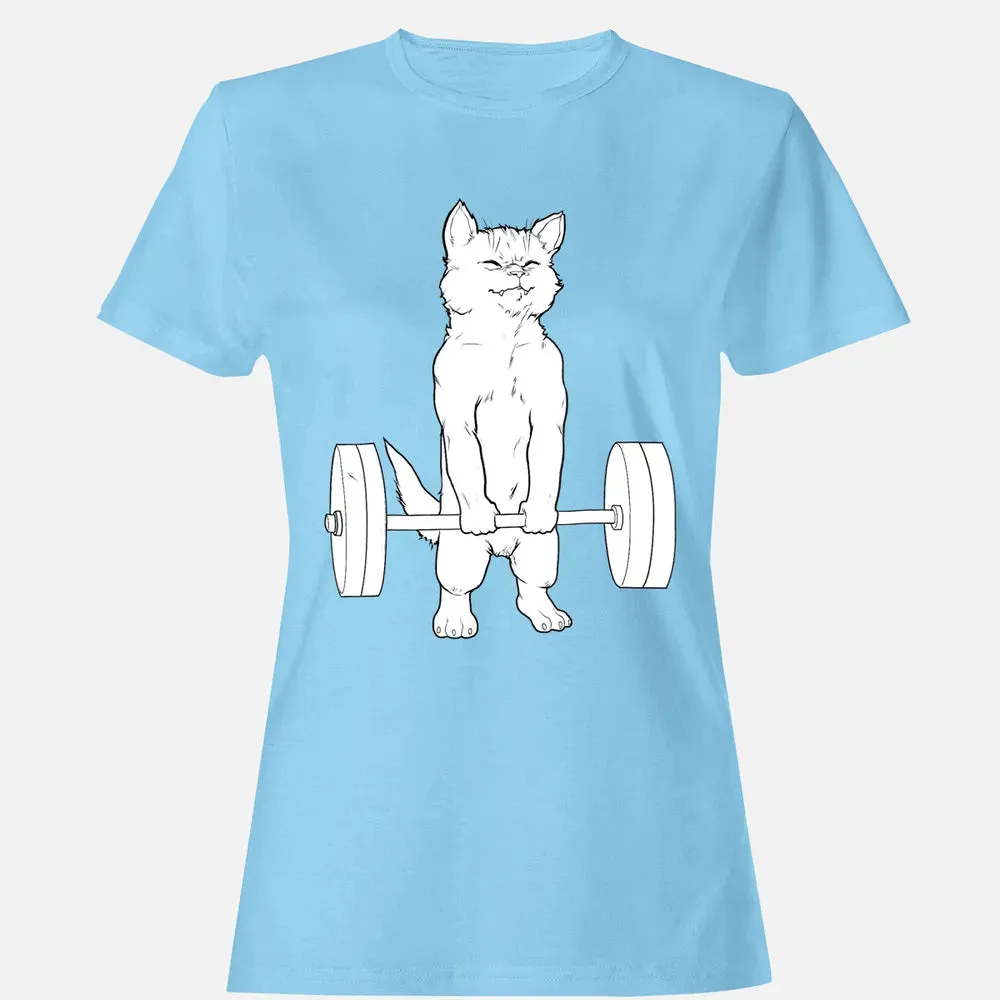 Cat Deadlift Powerlifting Women's T-shirt - 8