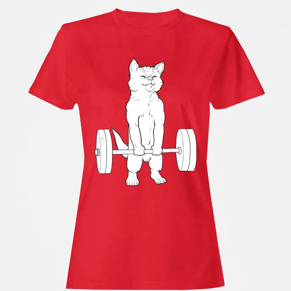 Cat Deadlift Powerlifting Women's T-shirt - 13