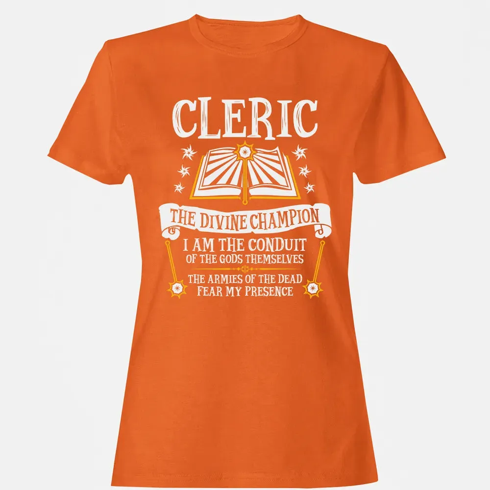 CLERIC, THE DIVINE CHAMPION (Black) Women's T-shirt - 11
