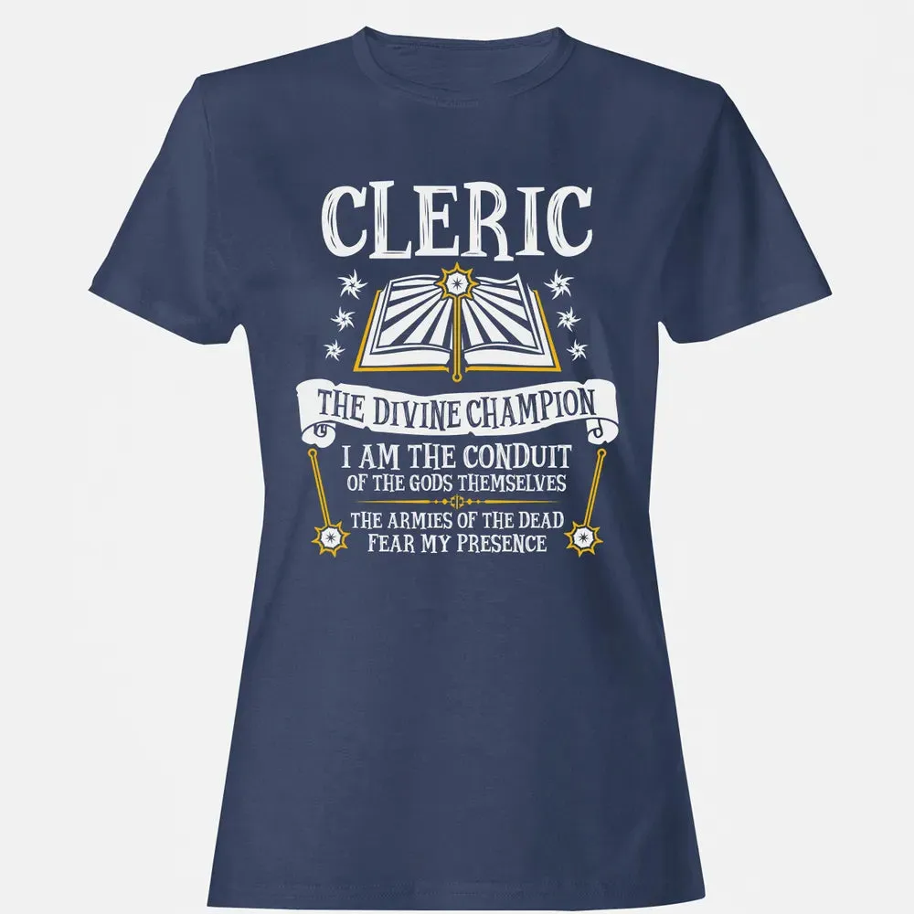 CLERIC, THE DIVINE CHAMPION (Black) Women's T-shirt - 10