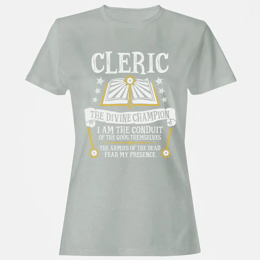 CLERIC, THE DIVINE CHAMPION (Black) Women's T-shirt - 2