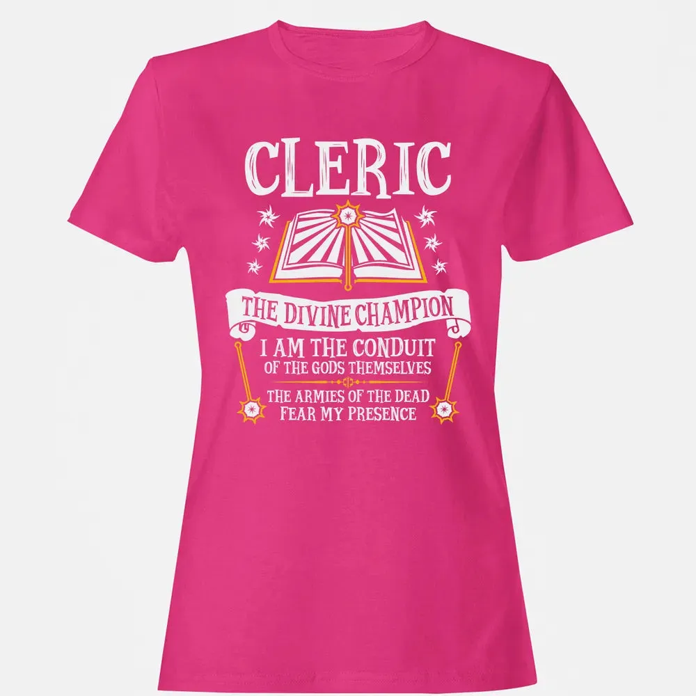 CLERIC, THE DIVINE CHAMPION (Black) Women's T-shirt - 6