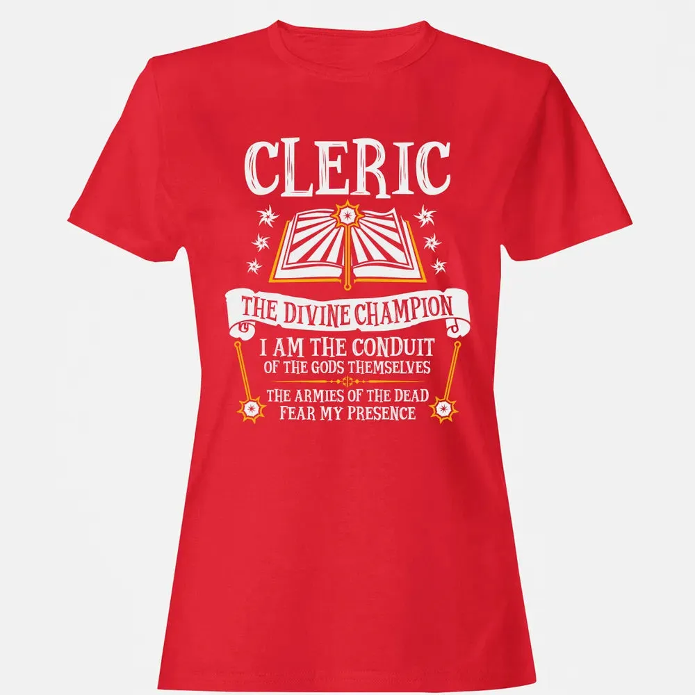 CLERIC, THE DIVINE CHAMPION (Black) Women's T-shirt - 13