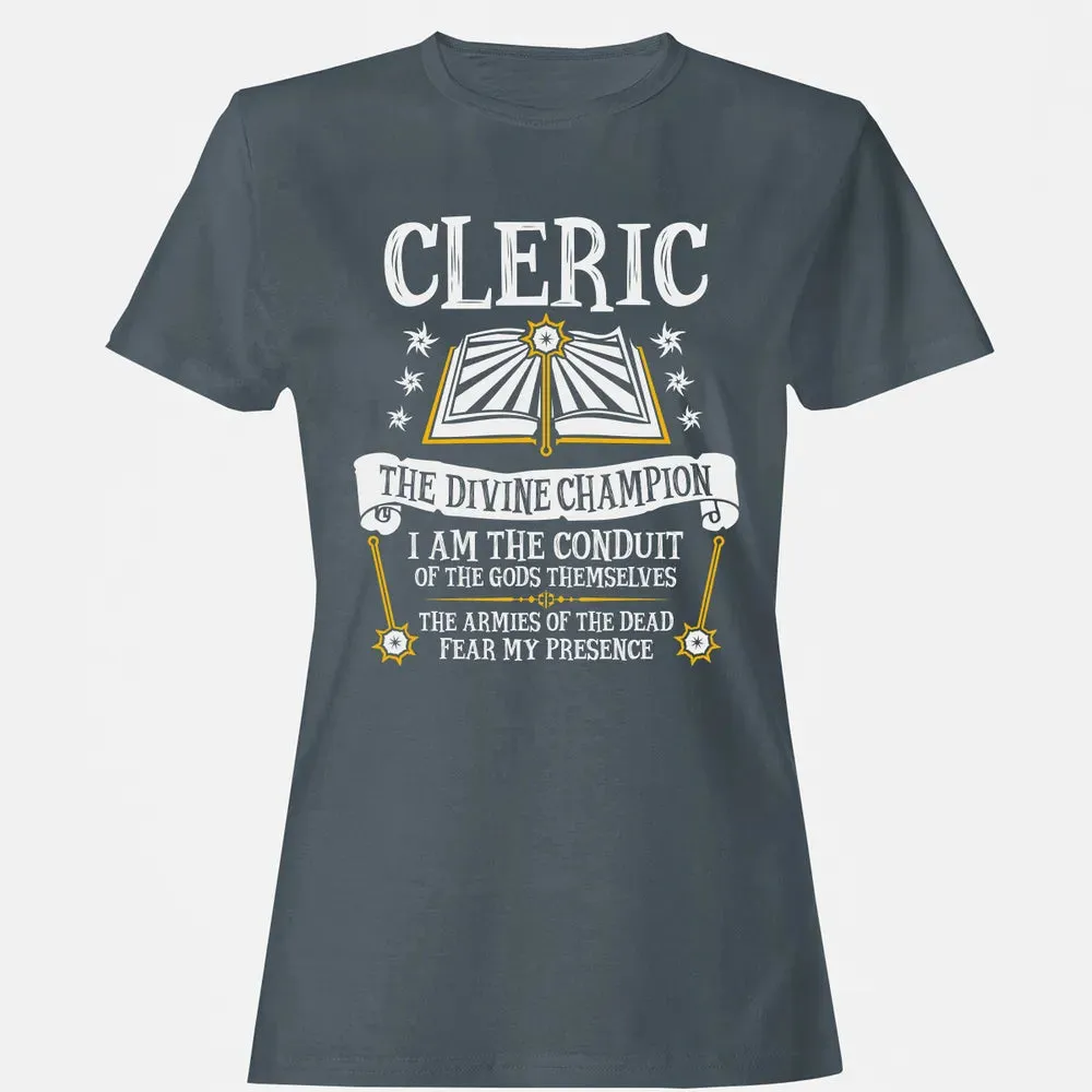 CLERIC, THE DIVINE CHAMPION (Black) Women's T-shirt - 3