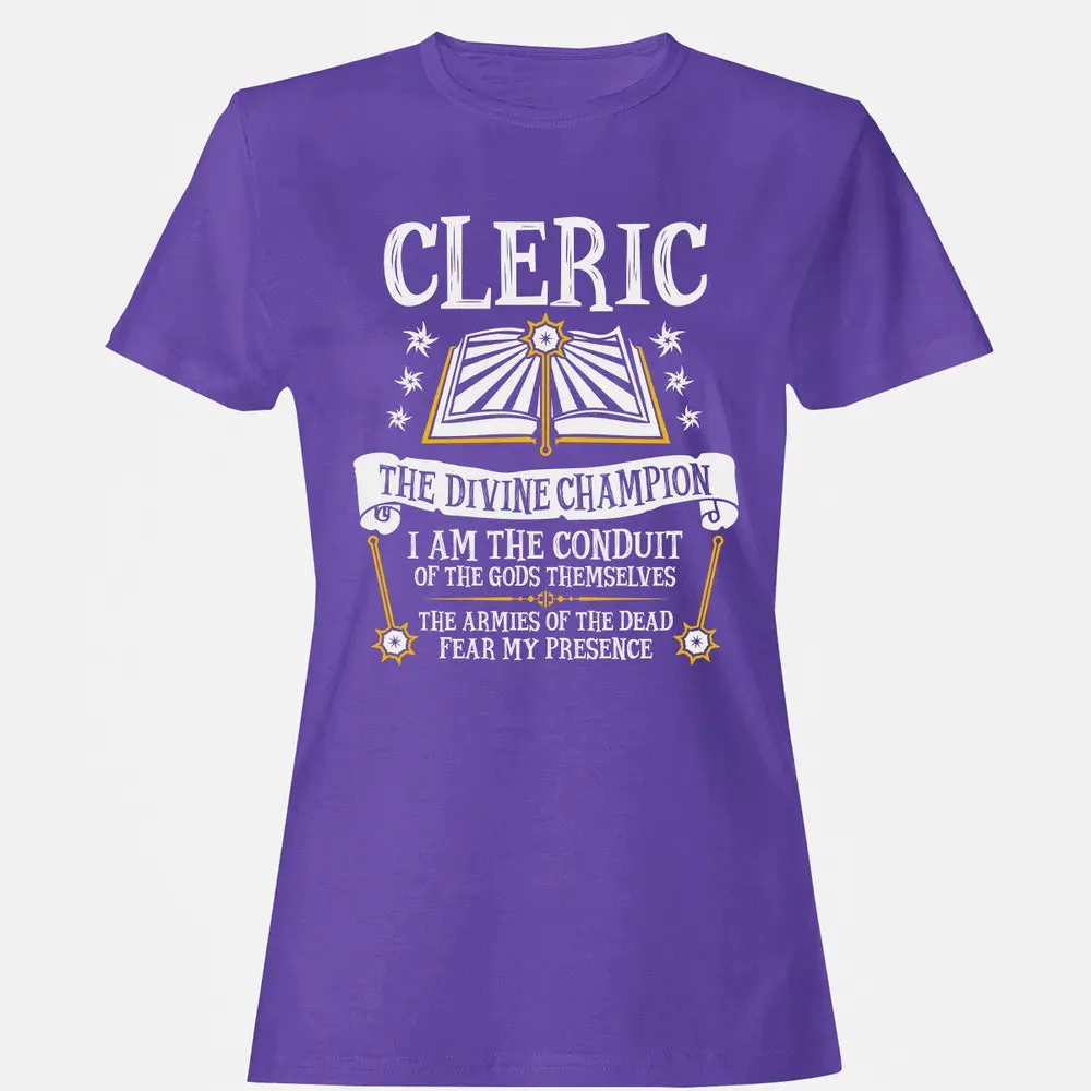 CLERIC, THE DIVINE CHAMPION (Black) Women's T-shirt - 12