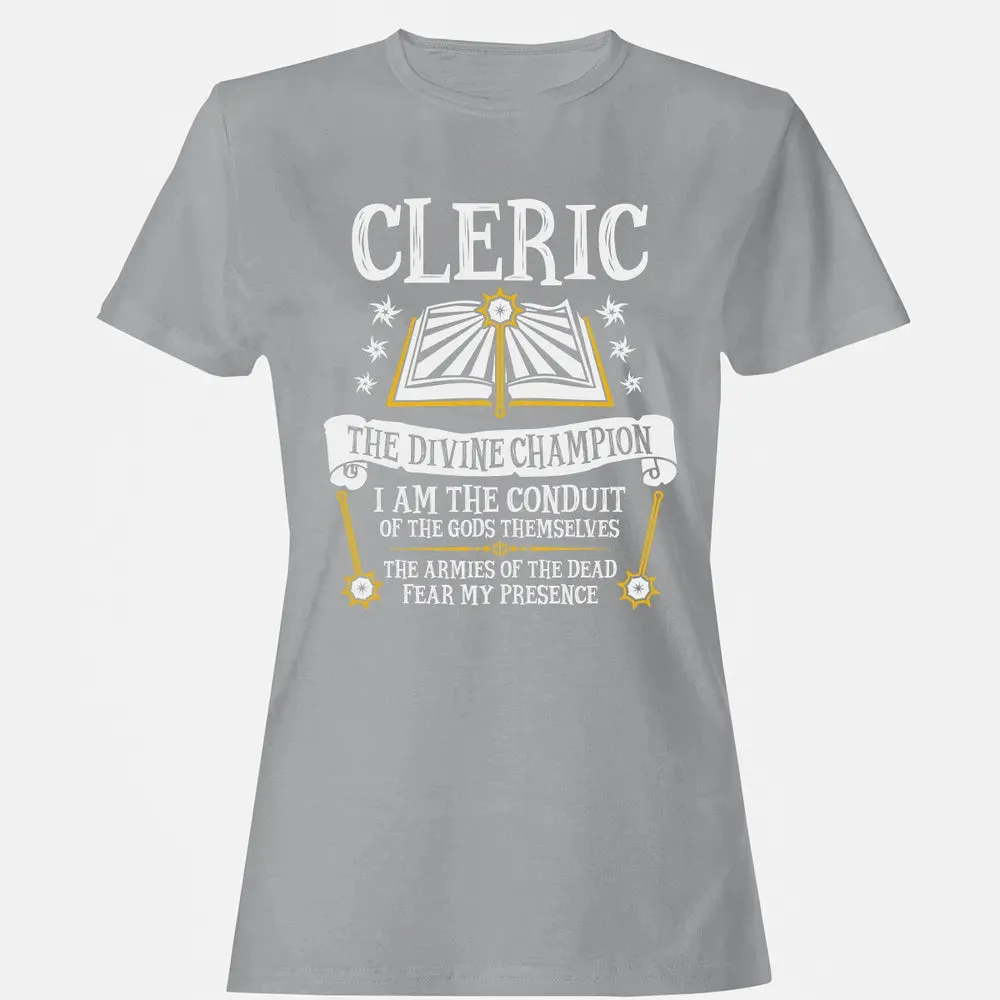 CLERIC, THE DIVINE CHAMPION (Black) Women's T-shirt - 15