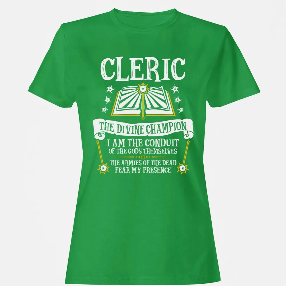 CLERIC, THE DIVINE CHAMPION (Black) Women's T-shirt - 7