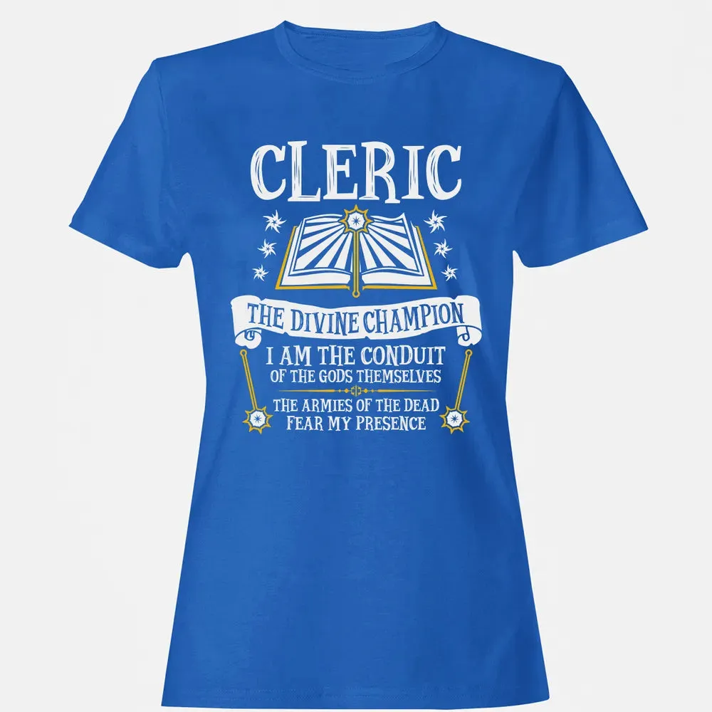 CLERIC, THE DIVINE CHAMPION (Black) Women's T-shirt - 14