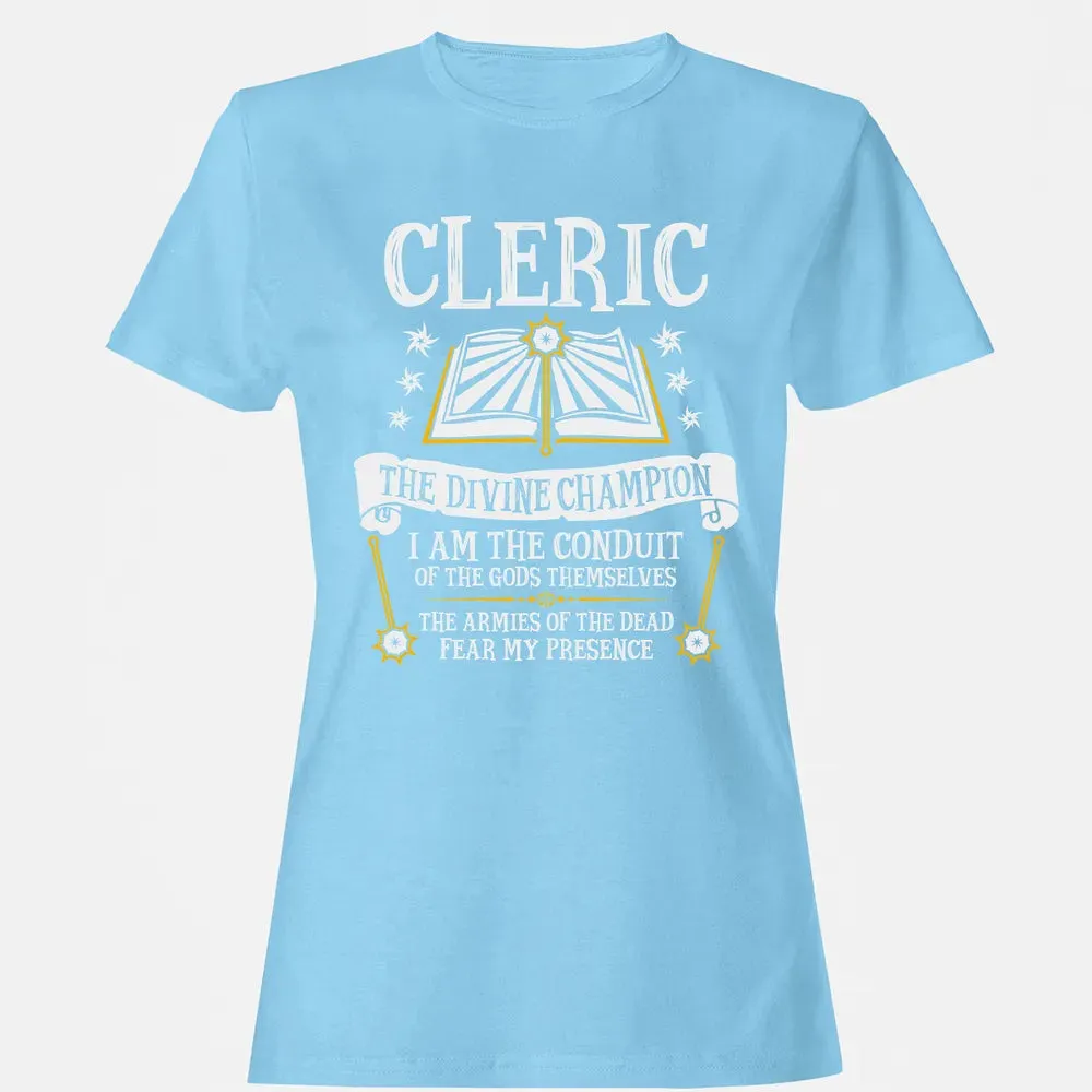 CLERIC, THE DIVINE CHAMPION (Black) Women's T-shirt - 8