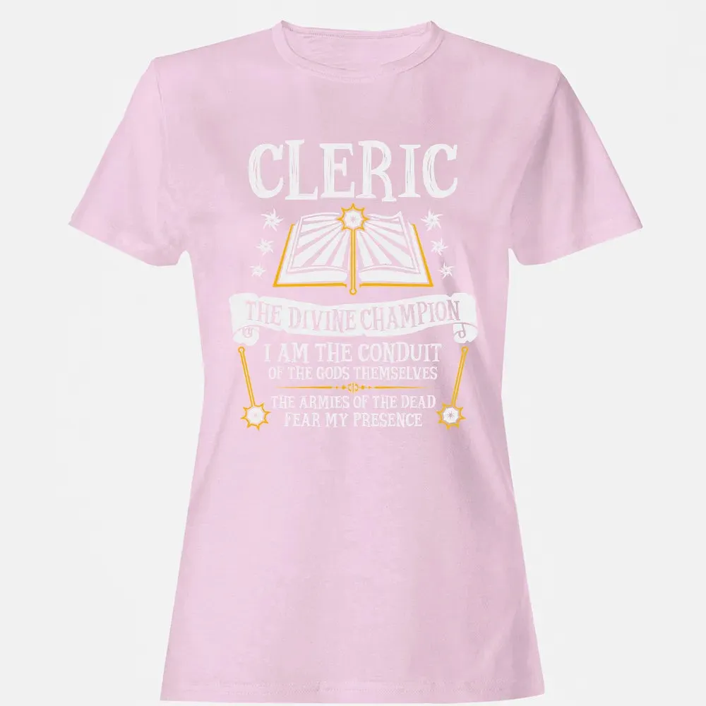 CLERIC, THE DIVINE CHAMPION (Black) Women's T-shirt - 9