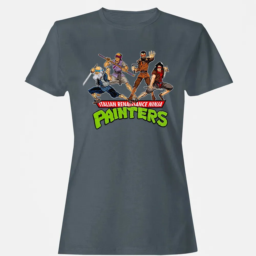 Italian Renaissance Ninja Painter Women's T-shirt - 3