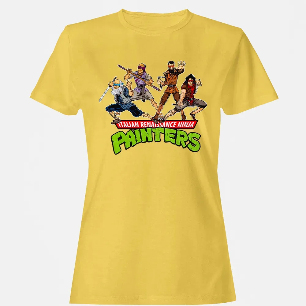 Italian Renaissance Ninja Painter Women's T-shirt - 4