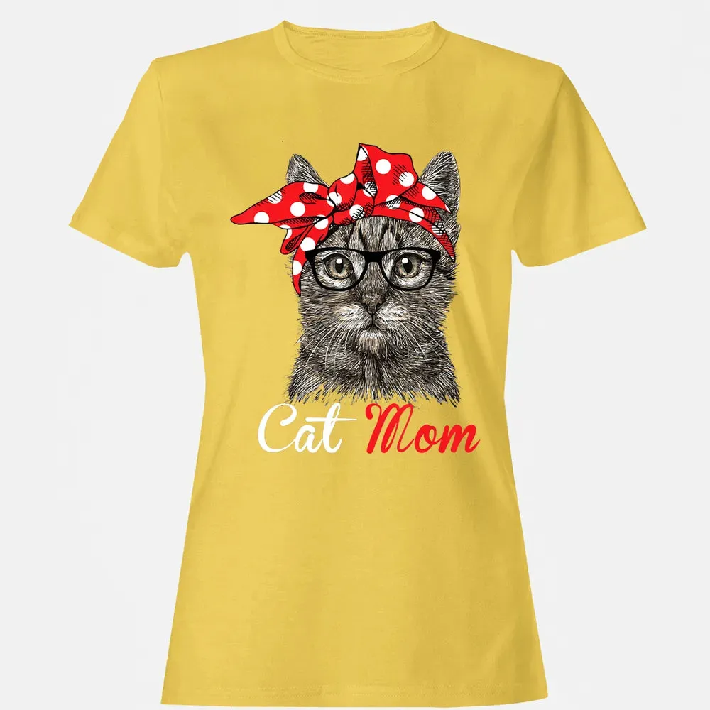 Funny Cat Mom  for Cat Lovers Mothers Day Gift Women's T-shirt - 4
