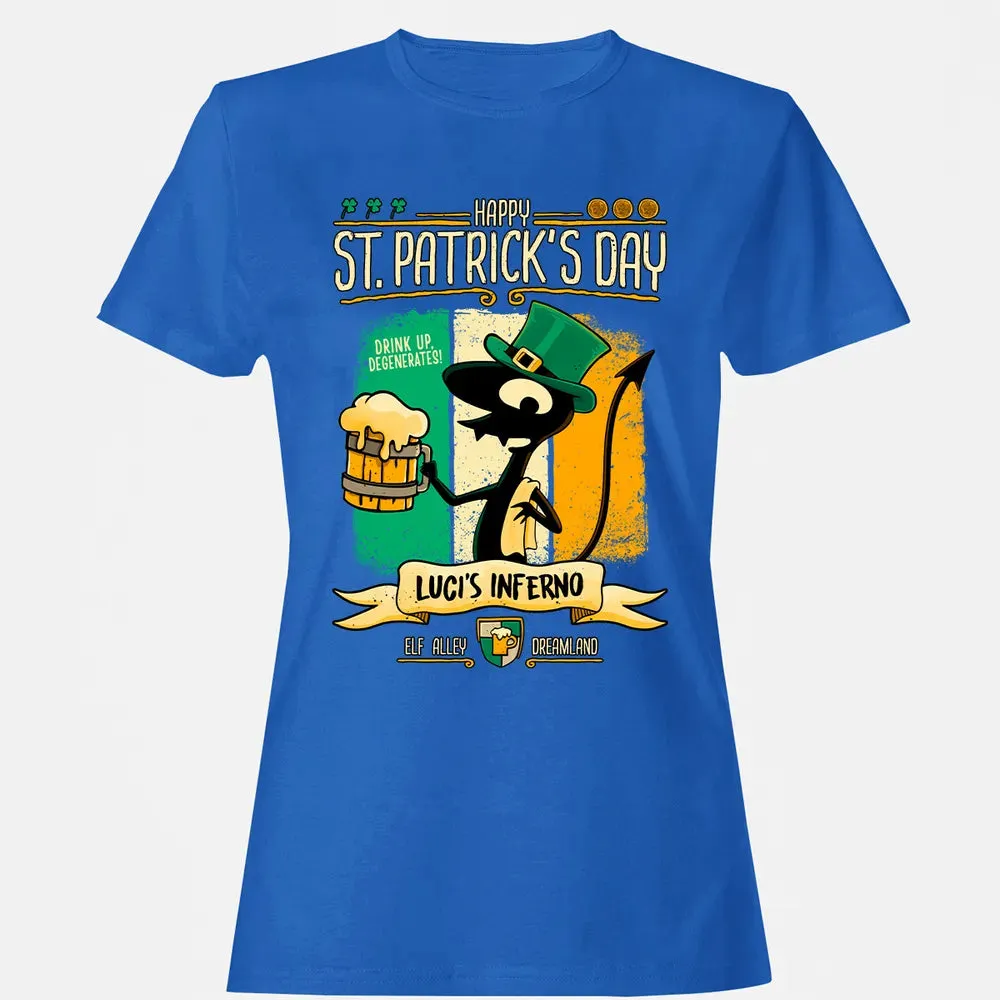 St Patrickâ€™s at Luci's Women's T-shirt - 14