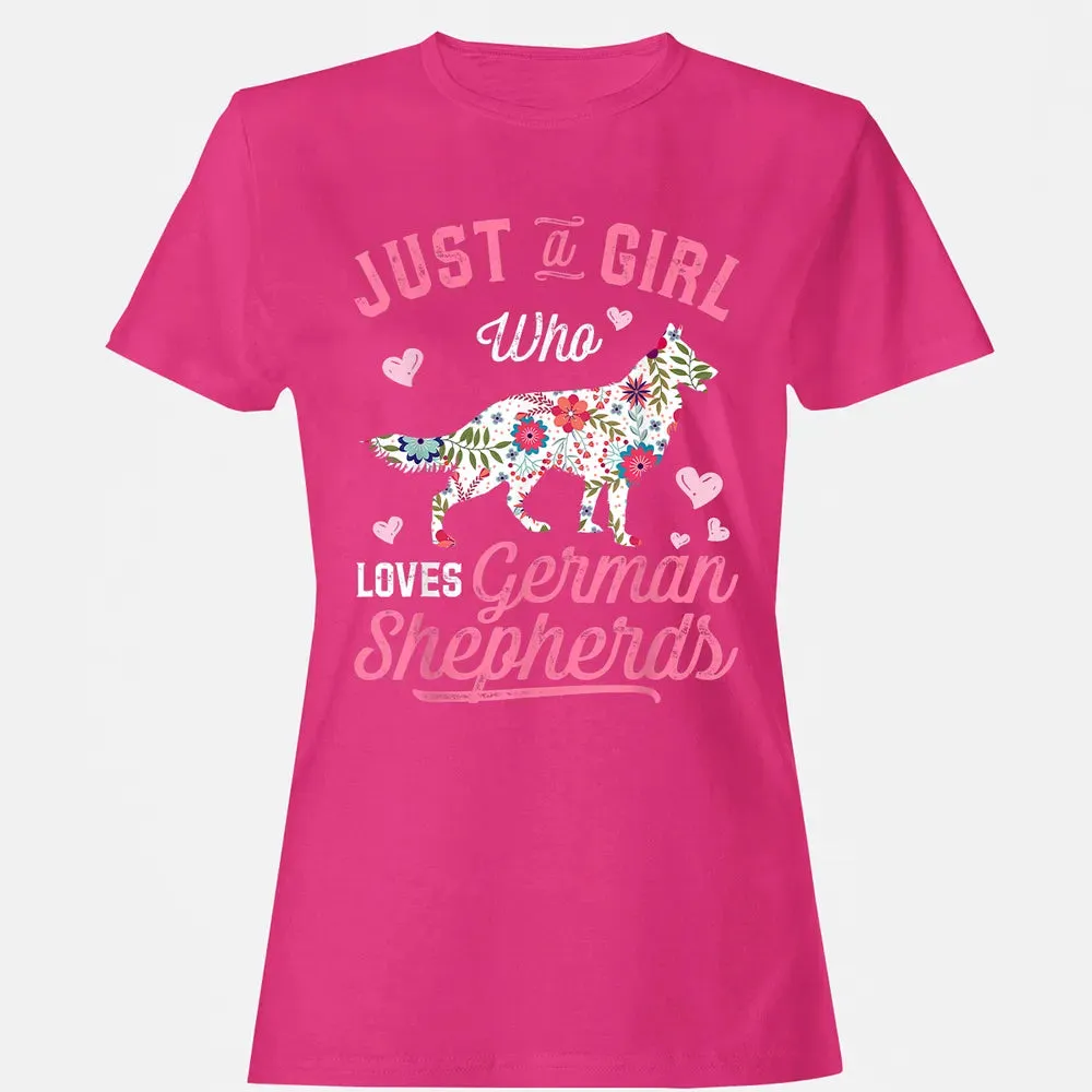 Just a Girl Who Loves German Shepherd Women's T-shirt - 6