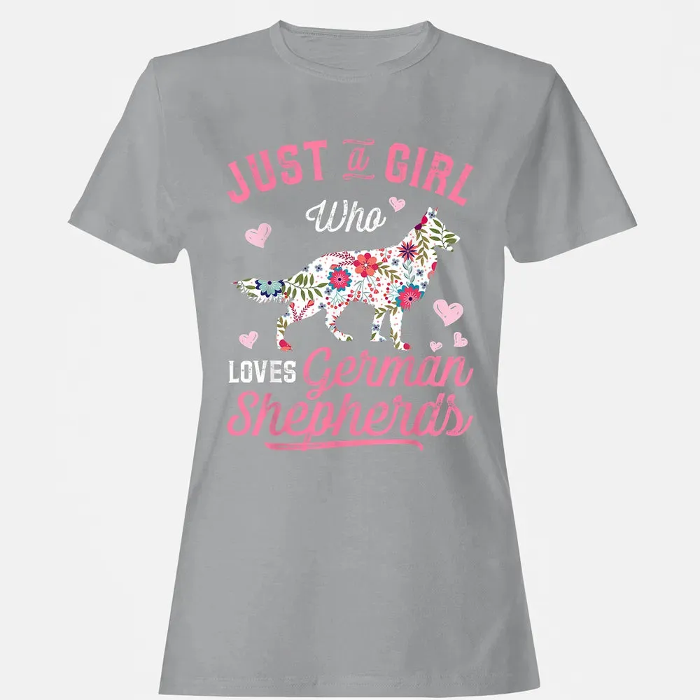 Just a Girl Who Loves German Shepherd Women's T-shirt - 15