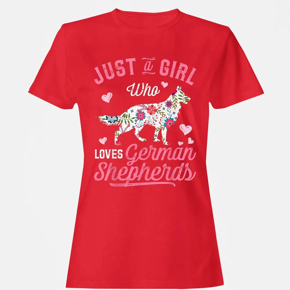 Just a Girl Who Loves German Shepherd Women's T-shirt - 13