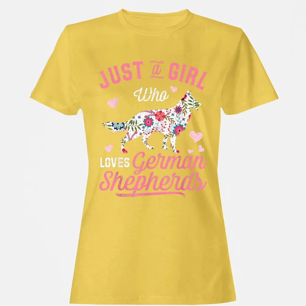 Just a Girl Who Loves German Shepherd Women's T-shirt - 4