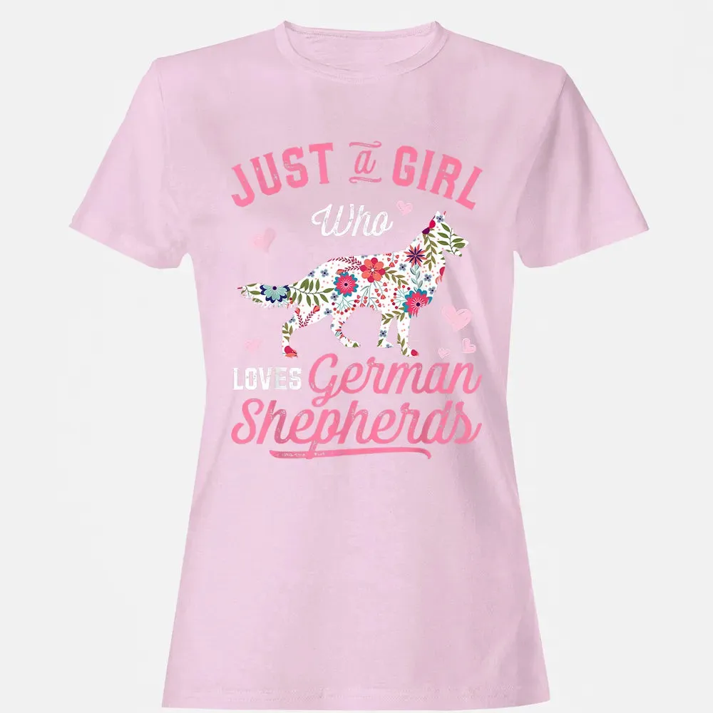Just a Girl Who Loves German Shepherd Women's T-shirt - 9