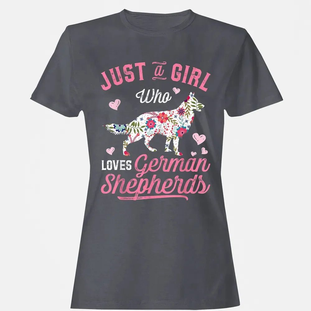 Just a Girl Who Loves German Shepherd Women's T-shirt - 5