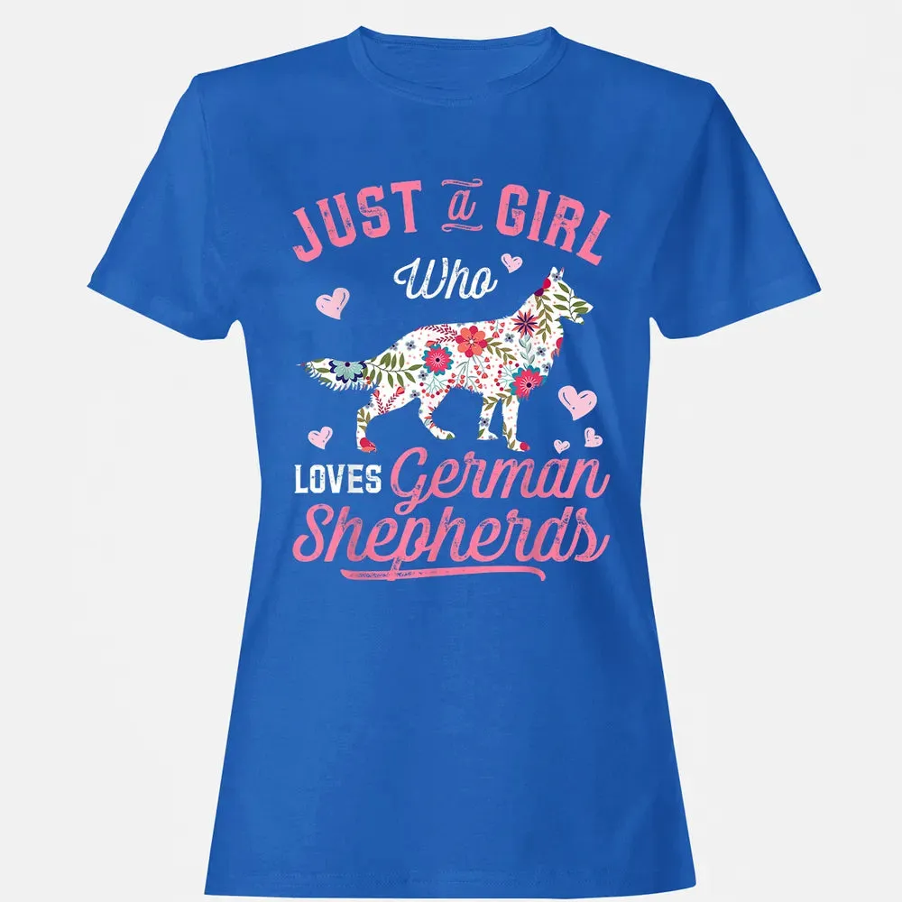 Just a Girl Who Loves German Shepherd Women's T-shirt - 14