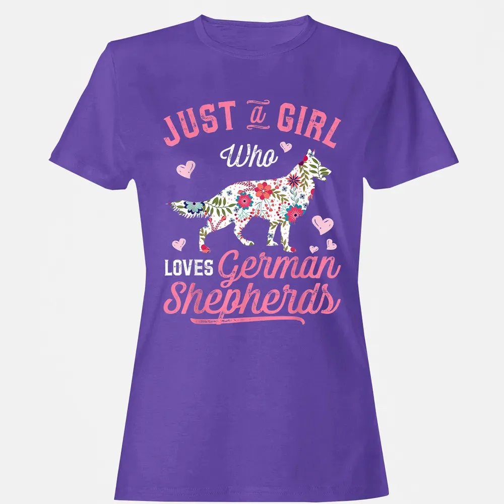 Just a Girl Who Loves German Shepherd Women's T-shirt - 12