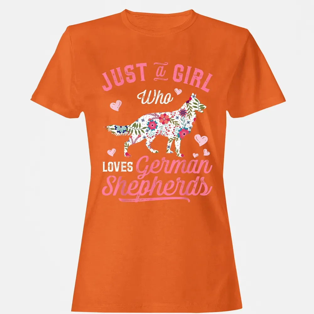 Just a Girl Who Loves German Shepherd Women's T-shirt - 11