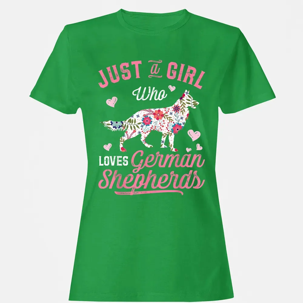 Just a Girl Who Loves German Shepherd Women's T-shirt - 7