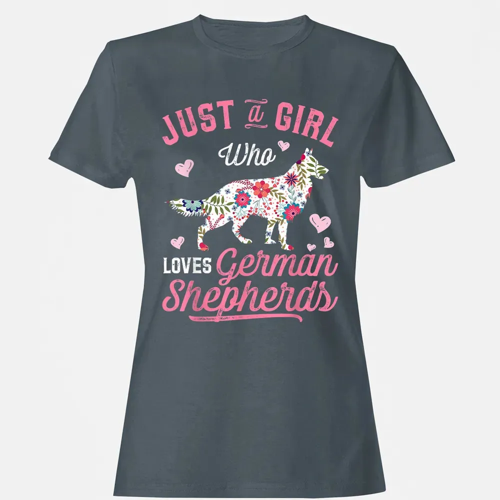 Just a Girl Who Loves German Shepherd Women's T-shirt - 3