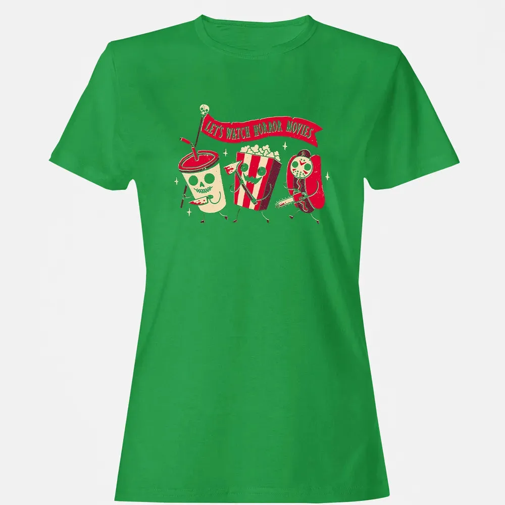 Let's Watch Horror Movies Women's T-shirt - 7