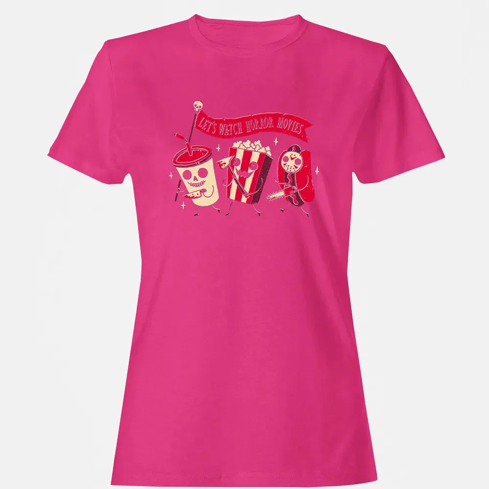 Let's Watch Horror Movies Women's T-shirt - 6
