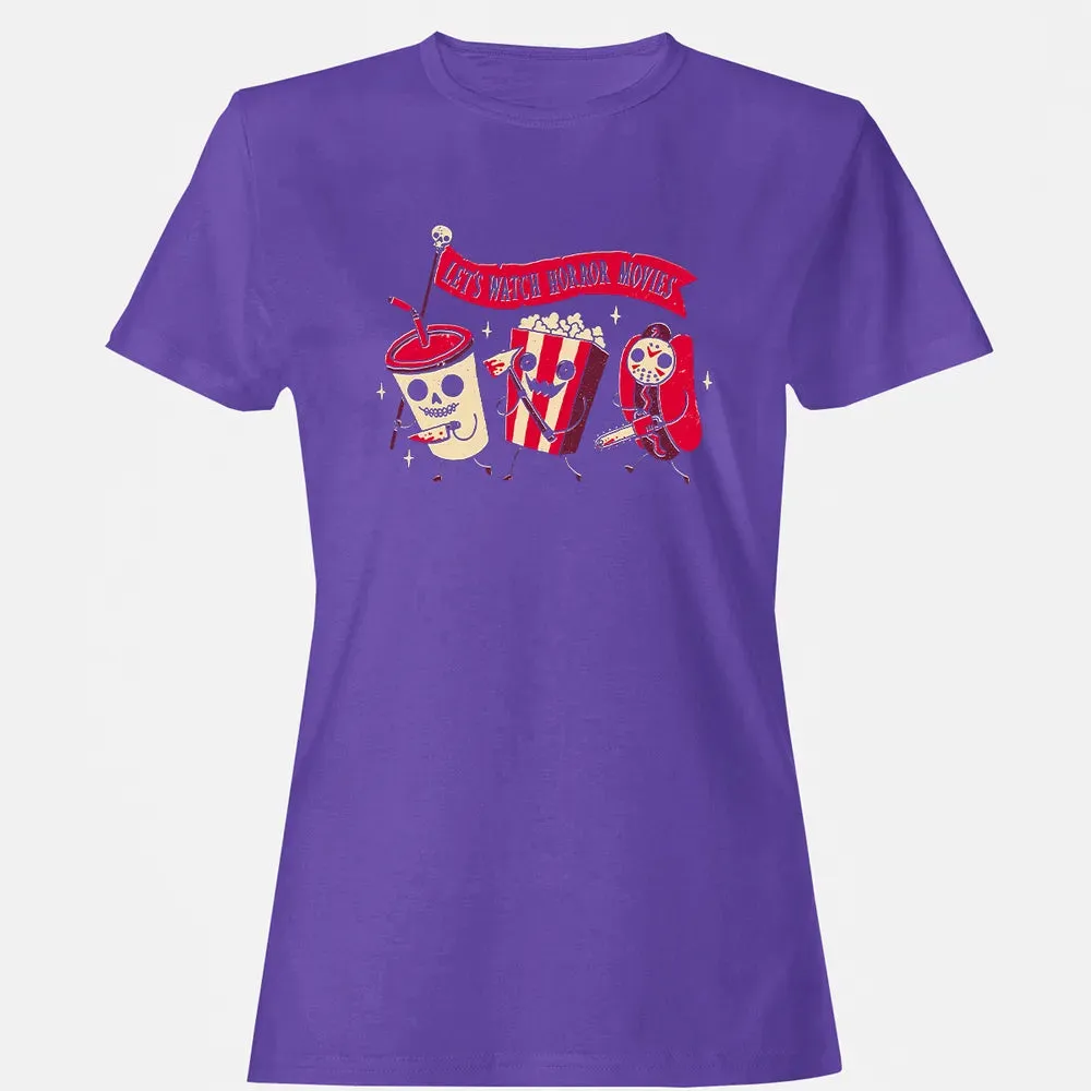 Let's Watch Horror Movies Women's T-shirt - 12