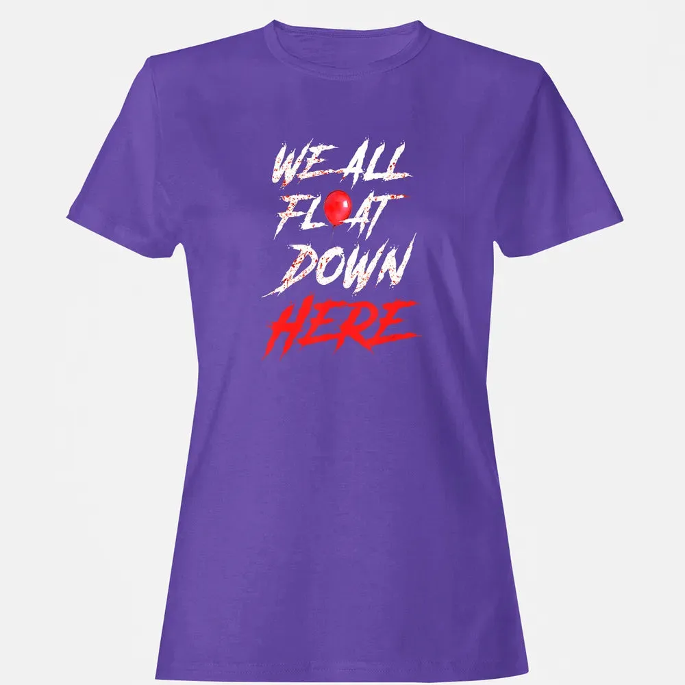 We All Float Down Here Bloody Red Balloon Horror Halloween Women's T-shirt - 12