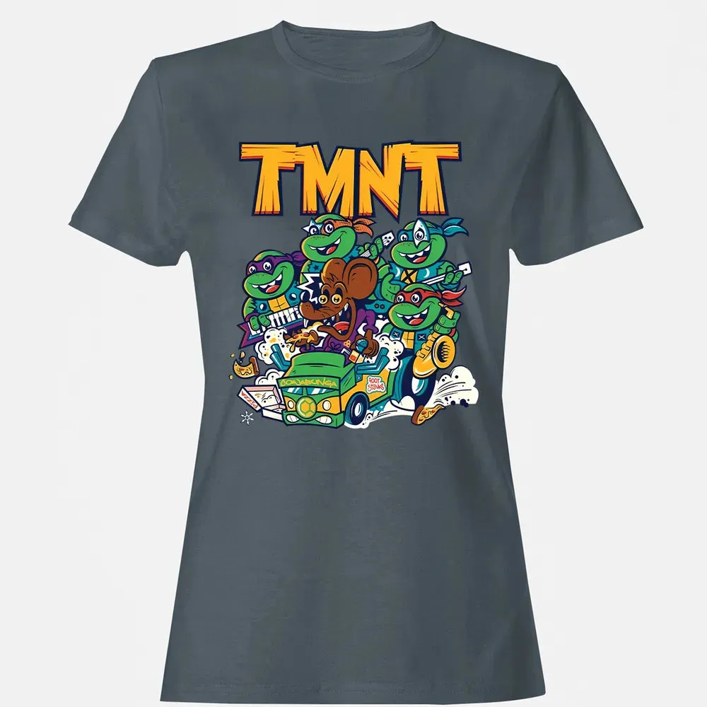 TMNT 90-91 Tour Women's T-shirt - 3