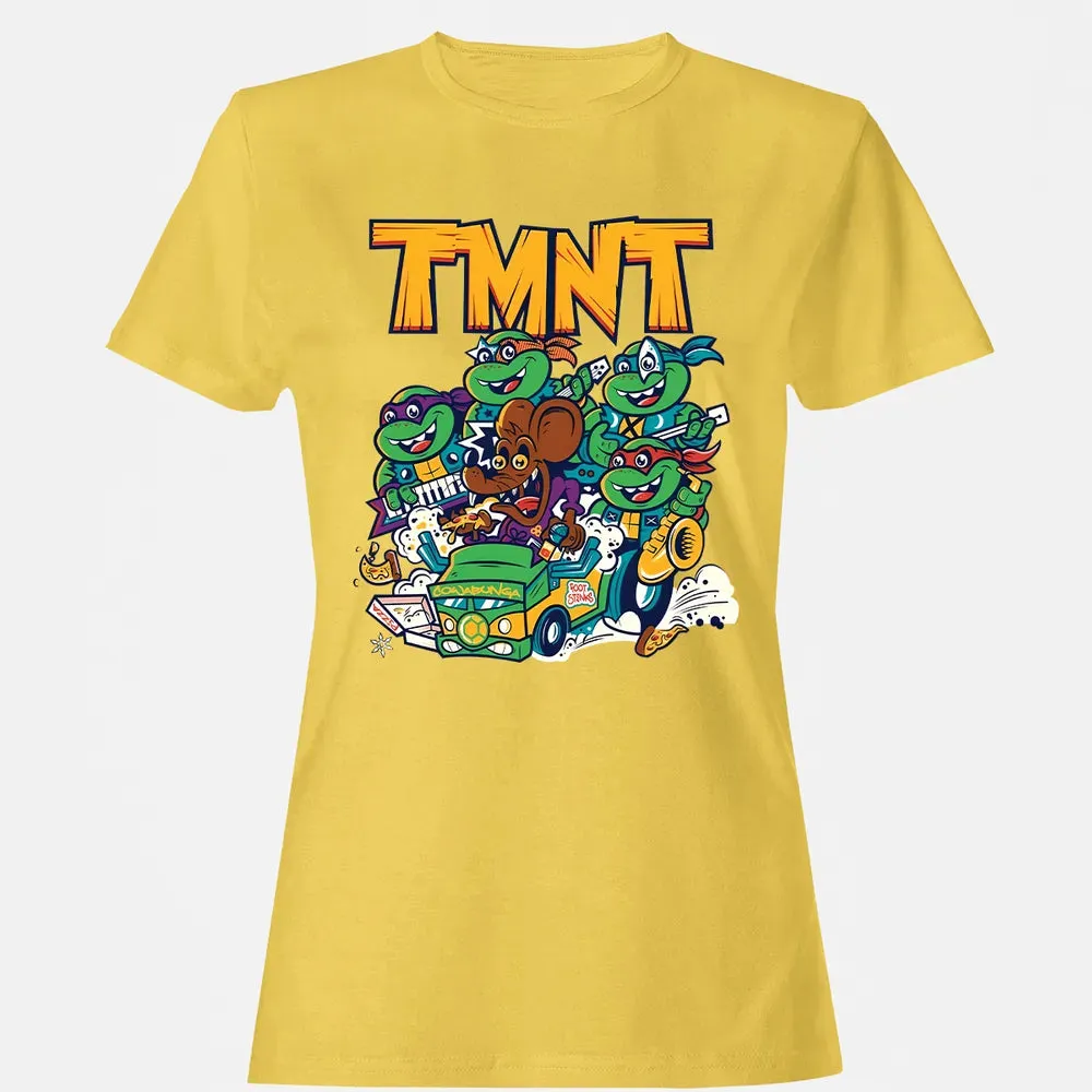 TMNT 90-91 Tour Women's T-shirt - 4