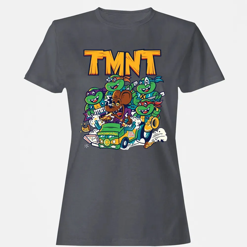 TMNT 90-91 Tour Women's T-shirt - 5