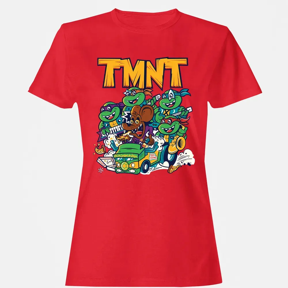 TMNT 90-91 Tour Women's T-shirt - 13