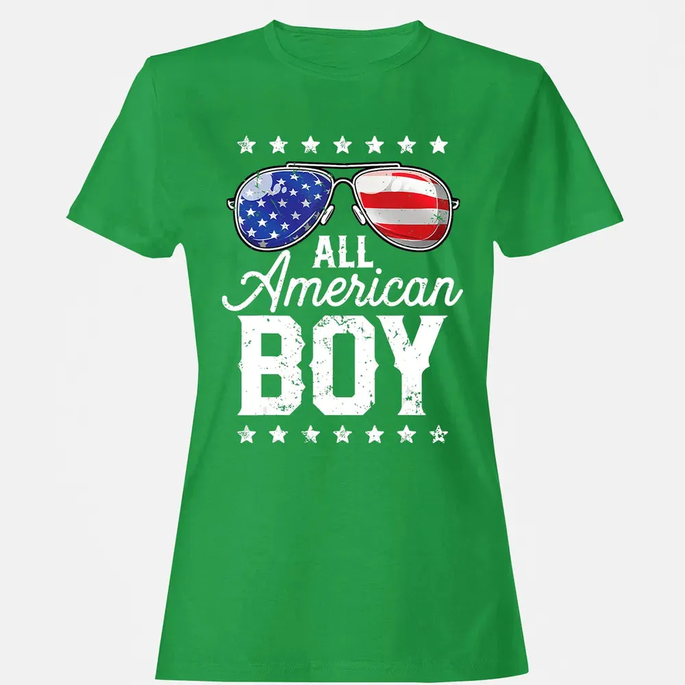 All American Boy 4th of July  Boys Kids Sunglasses Women's T-shirt - 7