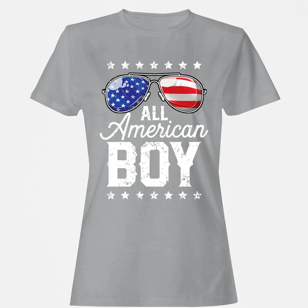 All American Boy 4th of July  Boys Kids Sunglasses Women's T-shirt - 15