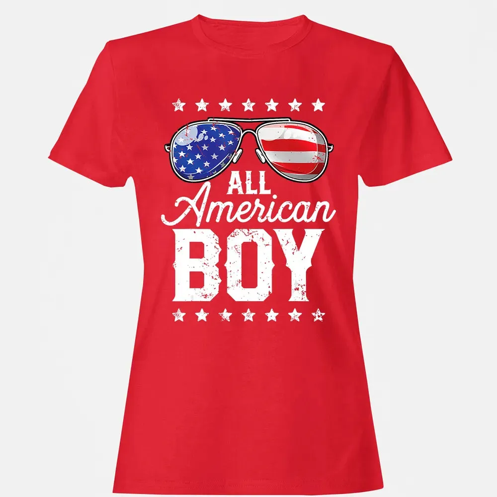 All American Boy 4th of July  Boys Kids Sunglasses Women's T-shirt - 13