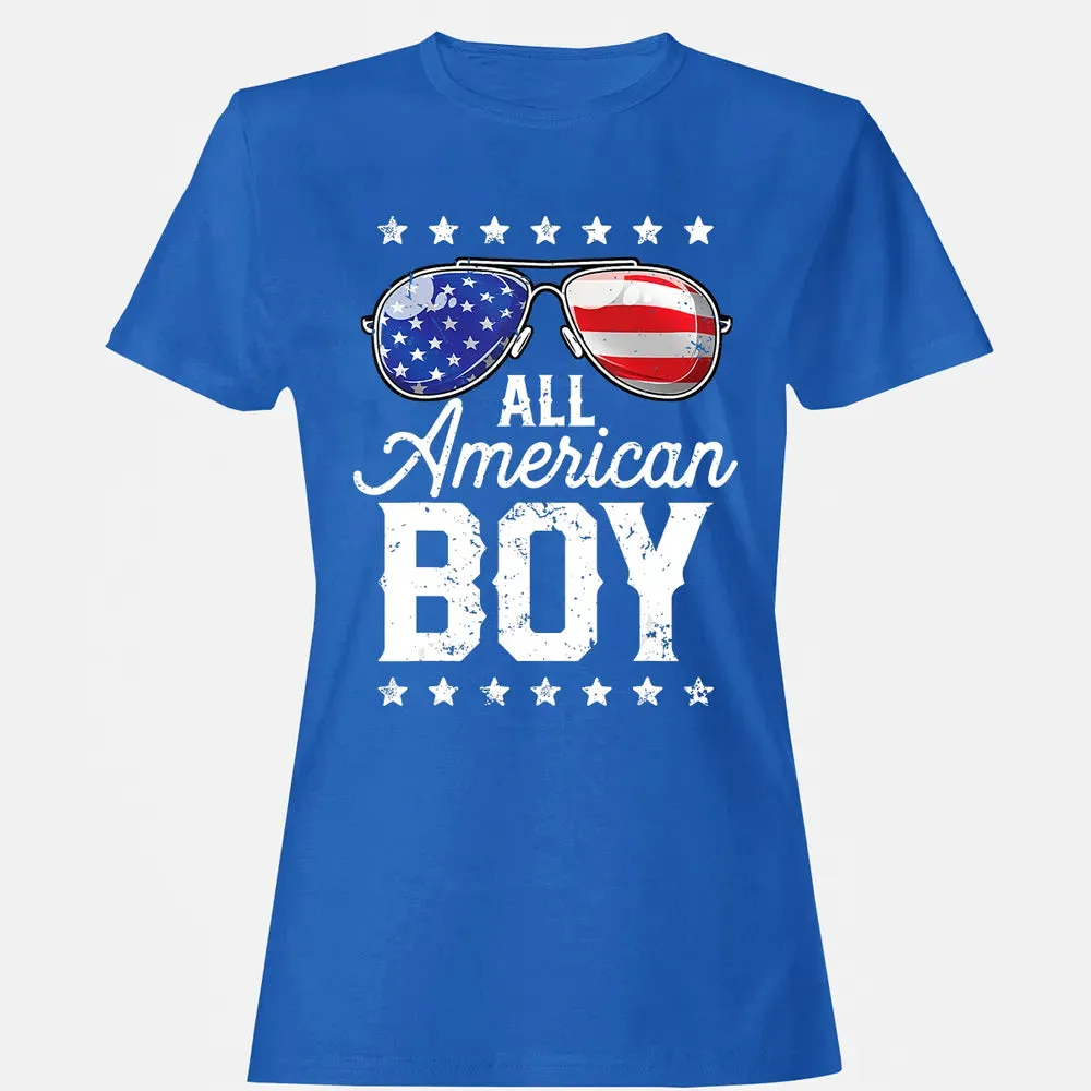 All American Boy 4th of July  Boys Kids Sunglasses Women's T-shirt - 14