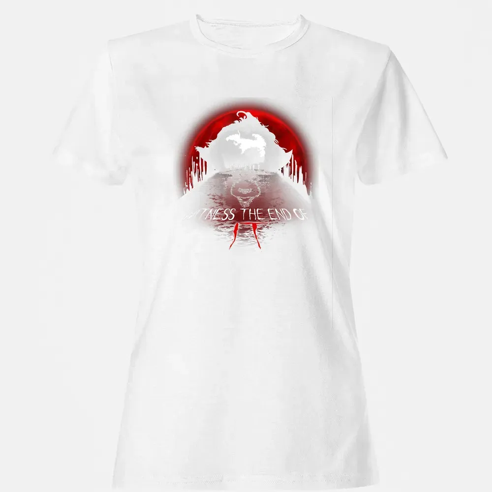 Halloween Horror Movie Witness The End Of It Costume Gift Women's T-shirt - 16