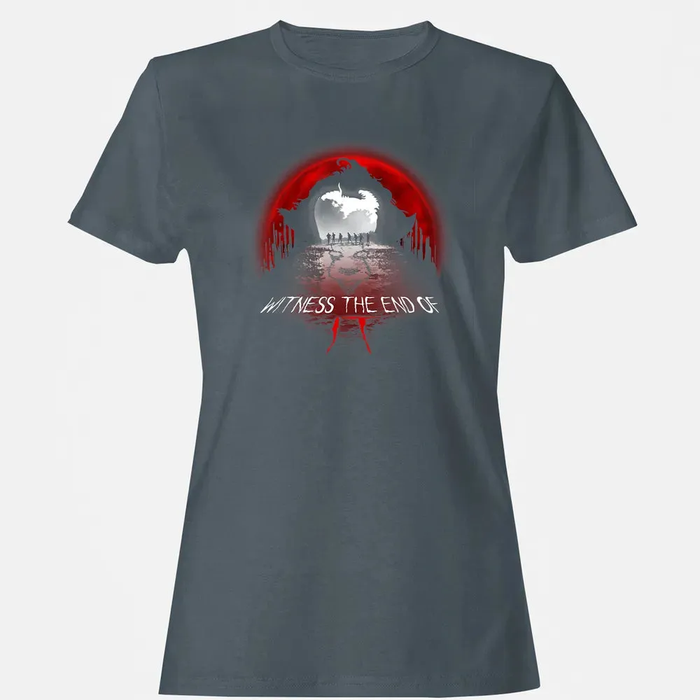Halloween Horror Movie Witness The End Of It Costume Gift Women's T-shirt - 3