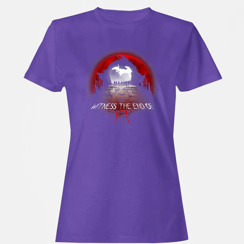 Halloween Horror Movie Witness The End Of It Costume Gift Women's T-shirt - 12