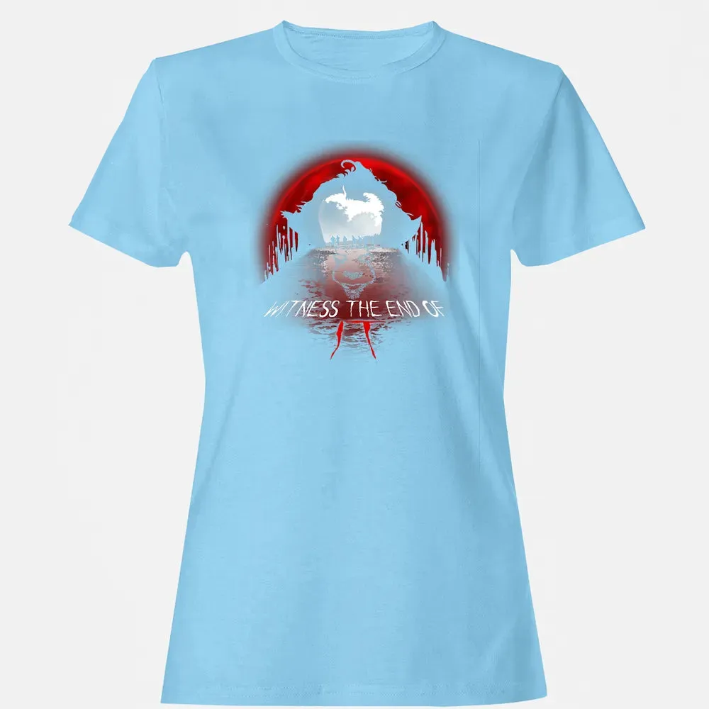 Halloween Horror Movie Witness The End Of It Costume Gift Women's T-shirt - 8