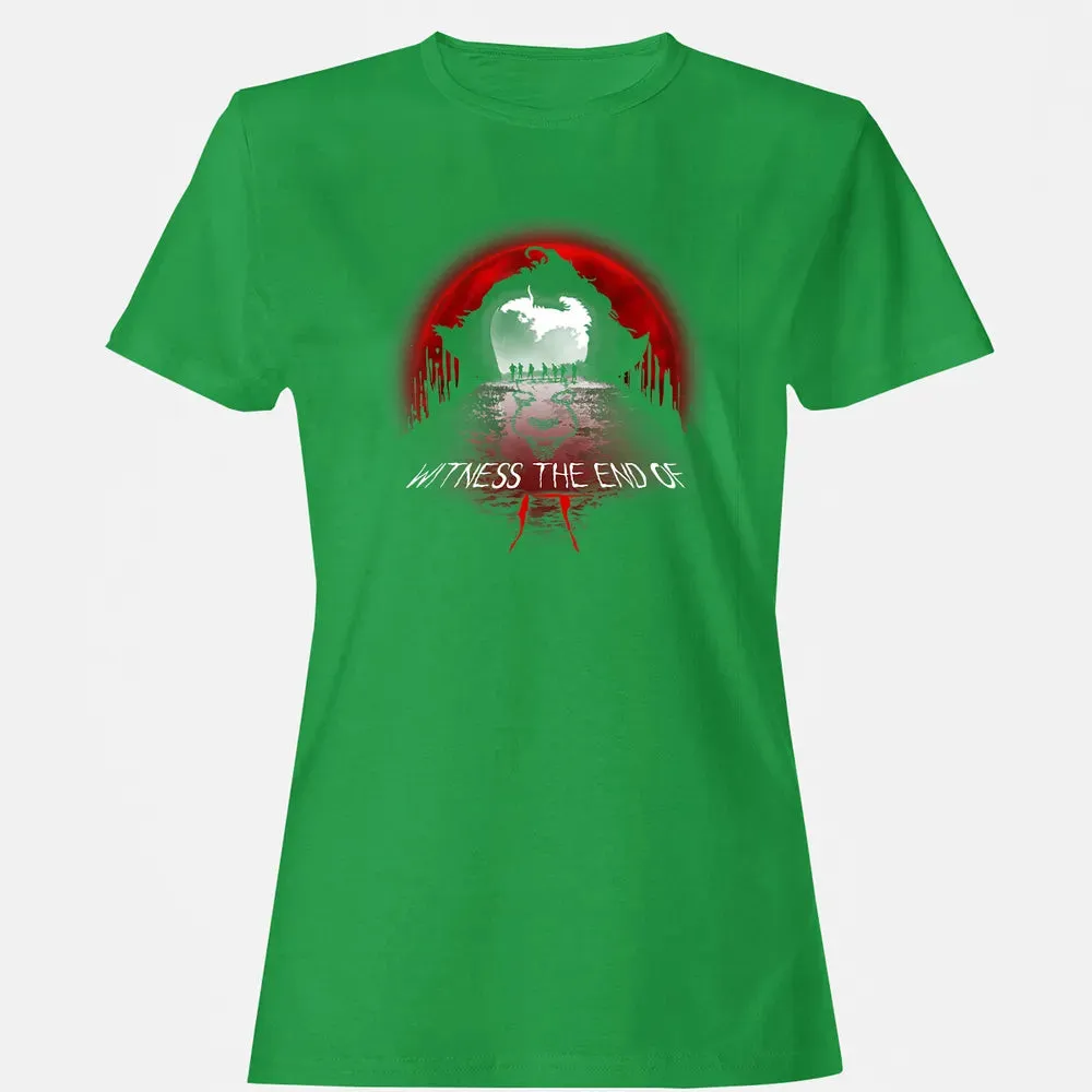 Halloween Horror Movie Witness The End Of It Costume Gift Women's T-shirt - 7