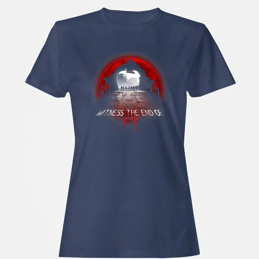 Halloween Horror Movie Witness The End Of It Costume Gift Women's T-shirt - 10
