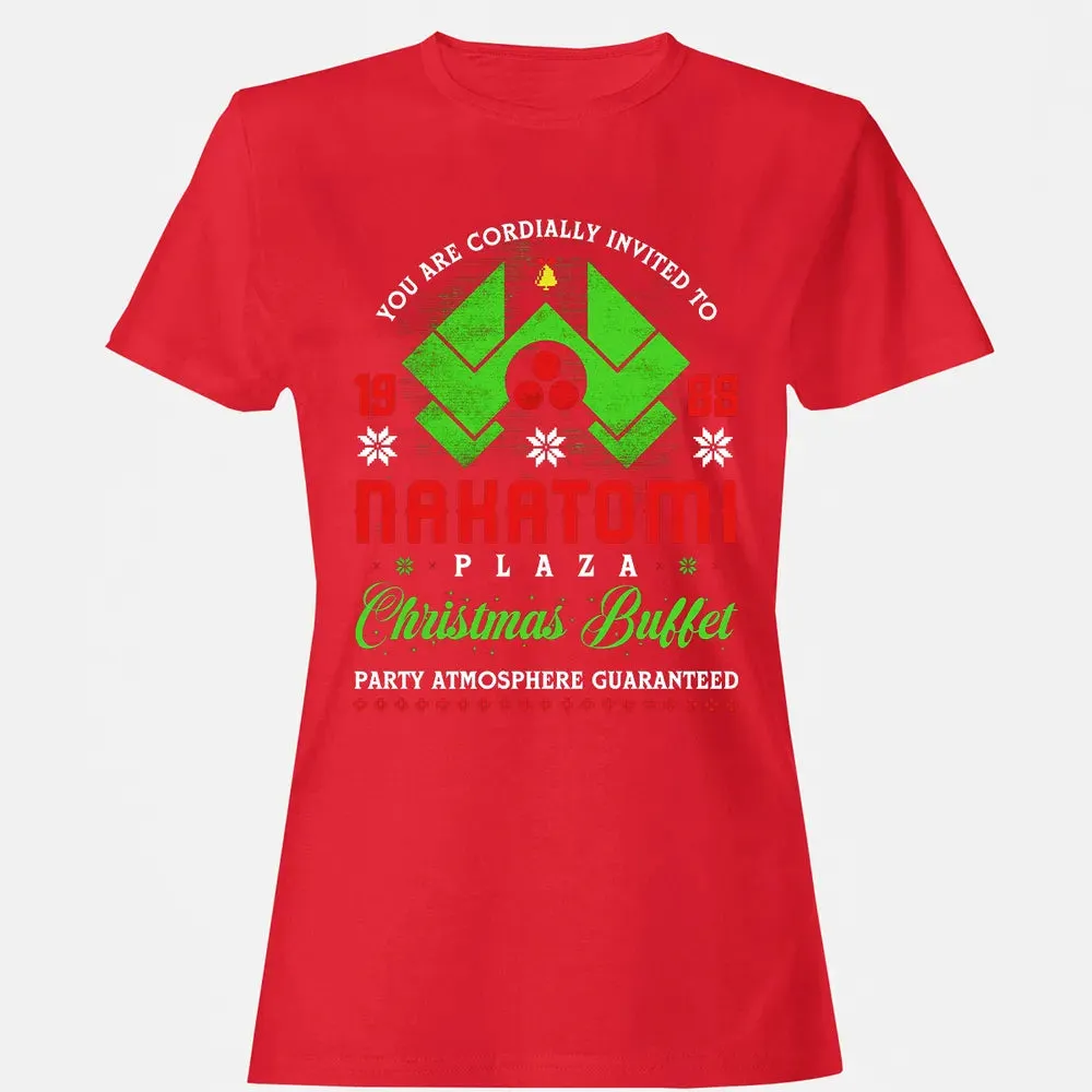 Nakatomi Plaza Christmas Buffet Women's T-shirt - 13