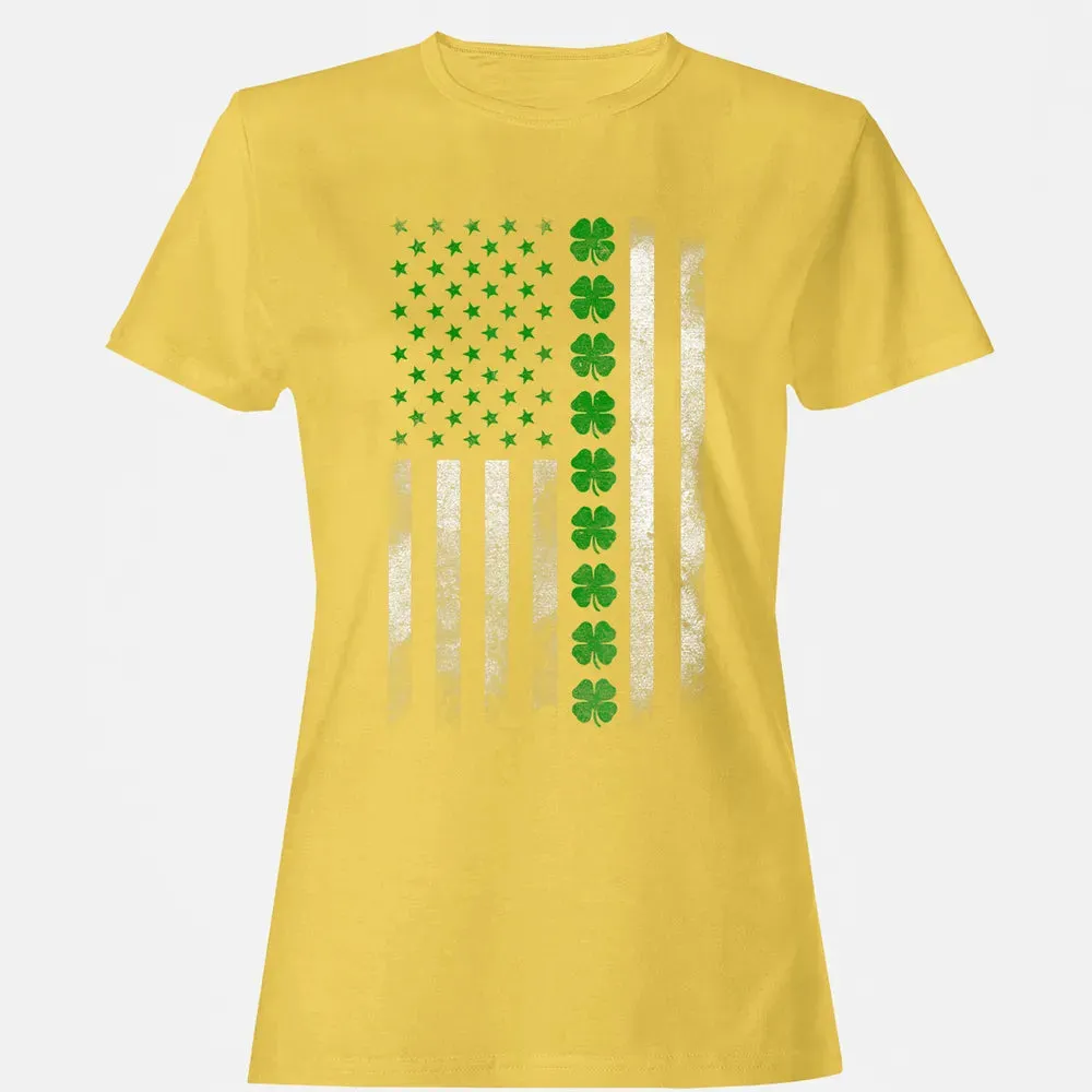 St. Patricks Day IRISH AMERICAN FLAG T- Women's T-shirt - 4